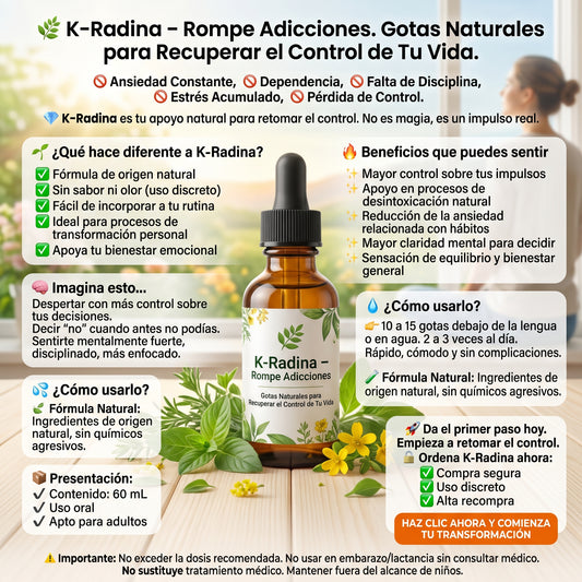 K-RADINA Quita Vicios Gotas Naturales